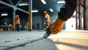 Step-by-step guide on how to cut commercial floors with tools and techniques.