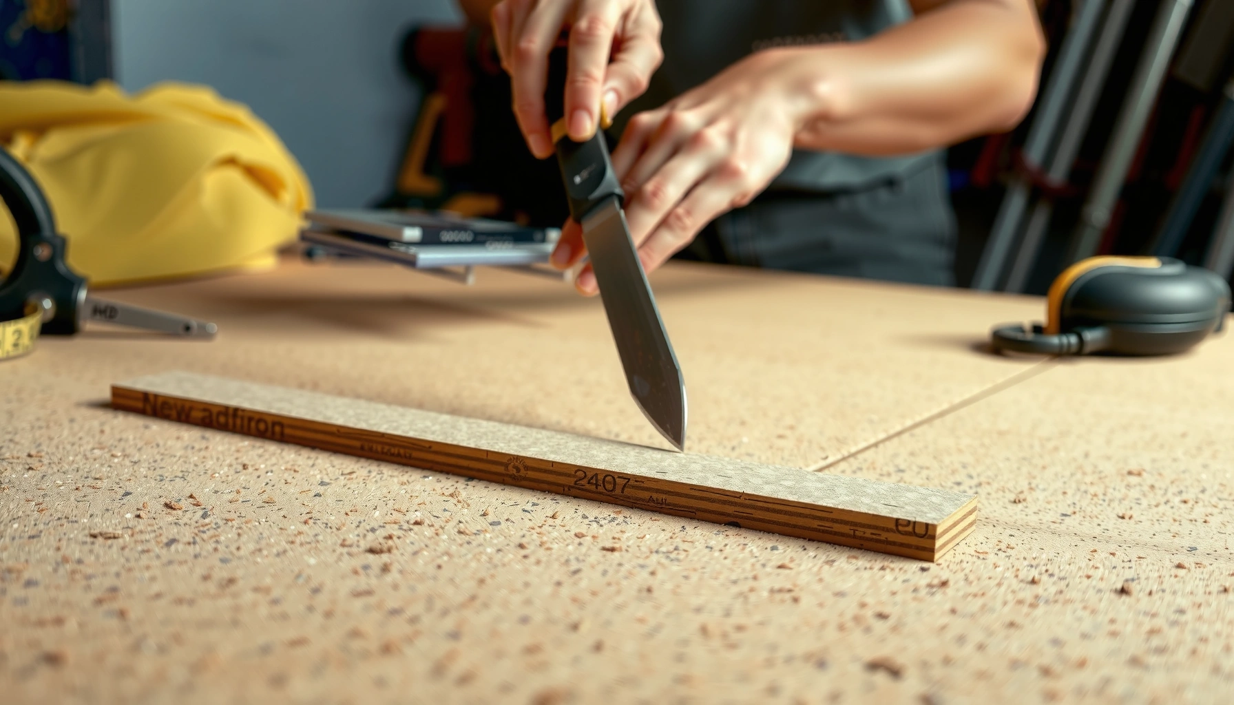 Step-by-step guide on how to cut cork floors for clean and precise results.