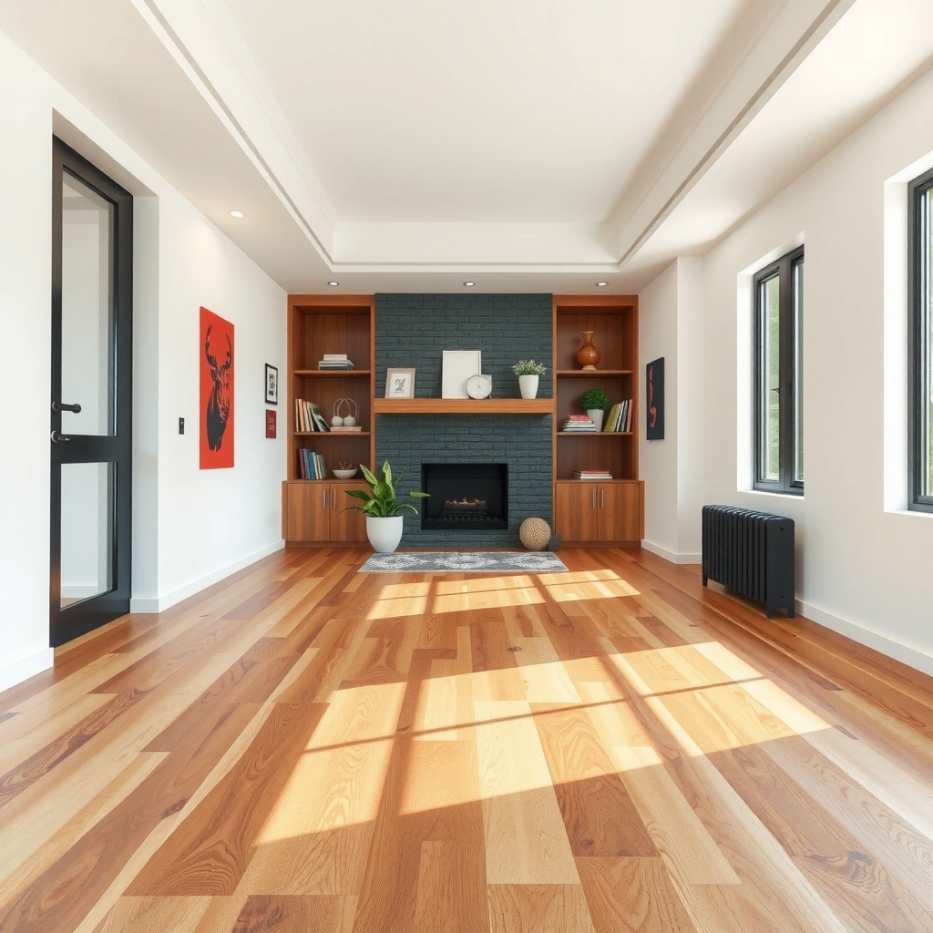 A person cleaning engineered wood floors with a mop and bucket, demonstrating daily and weekly cleaning basics.