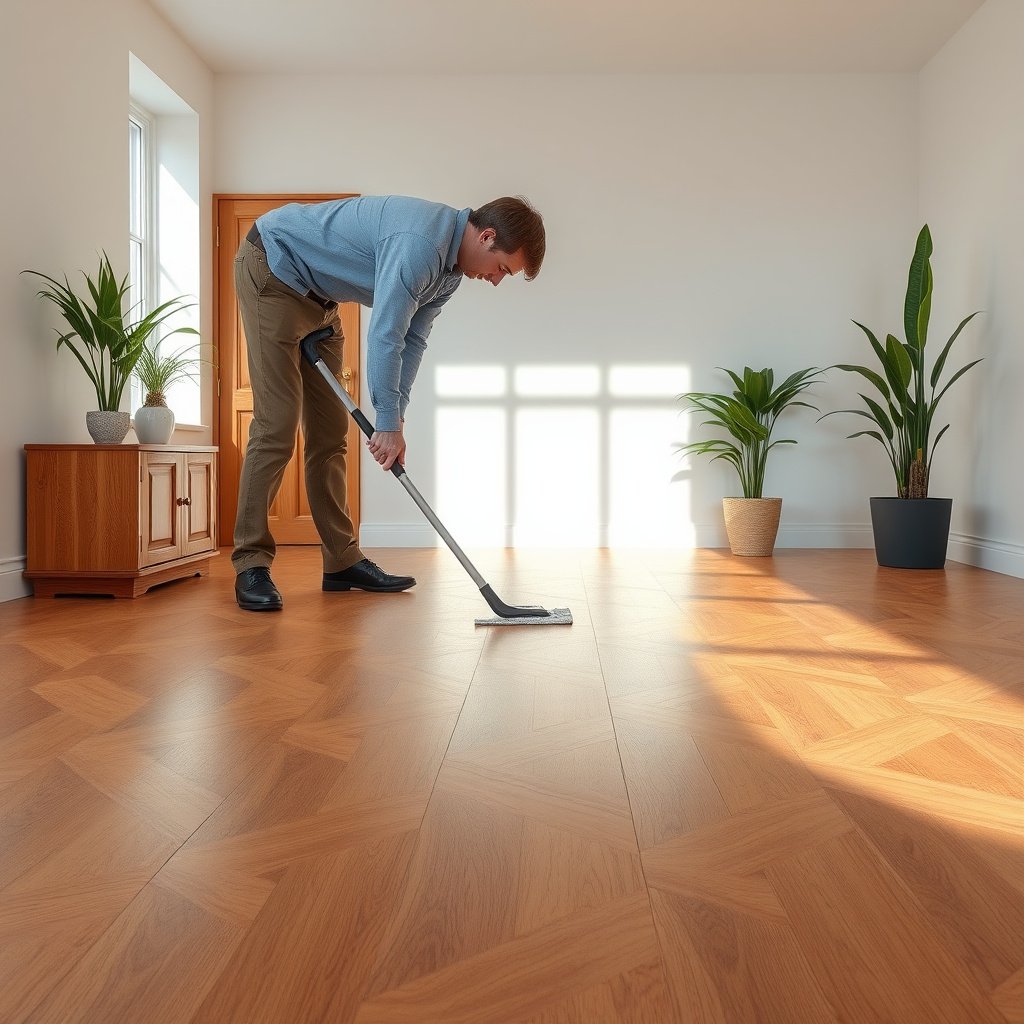Daily and weekly maintenance tips for maintaining parquet floors to prevent damage.