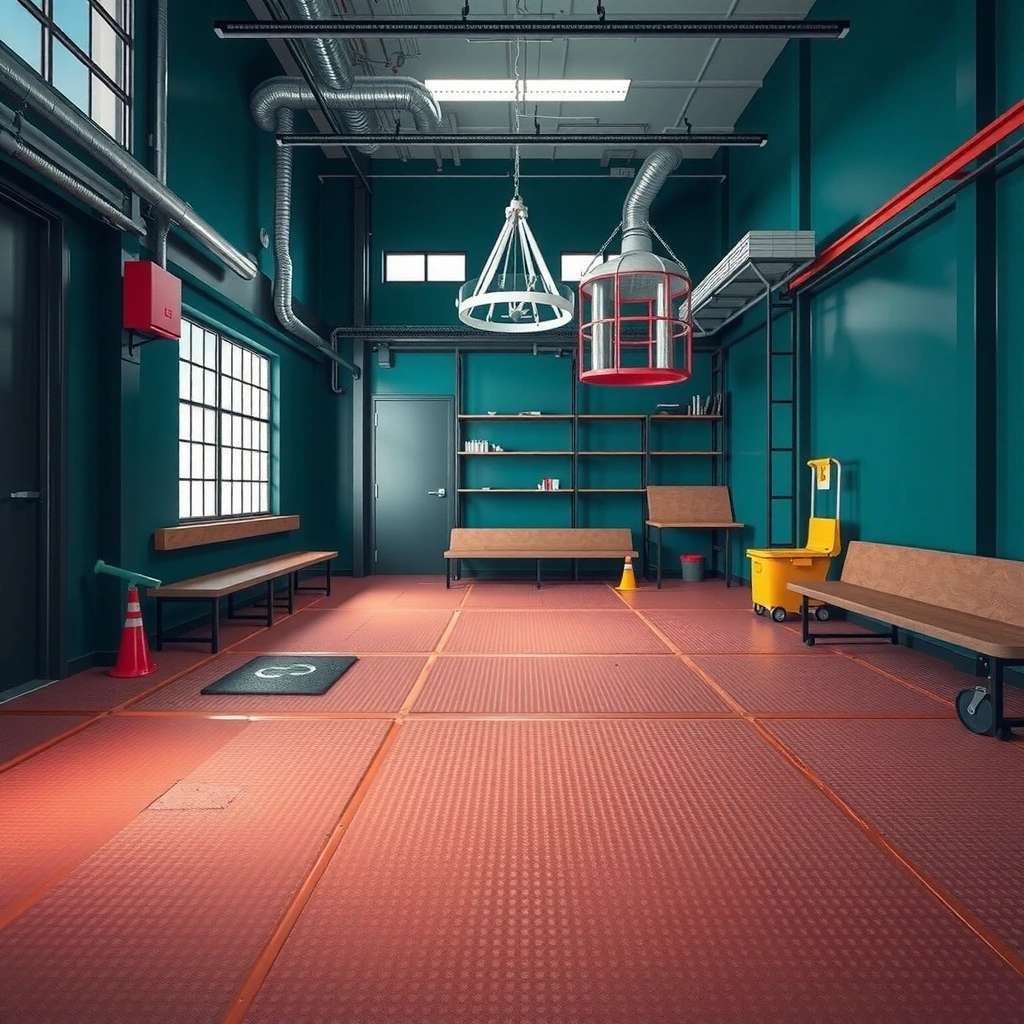 Rubber floor protection tips against dirt, grit, and scuffs for maintenance.