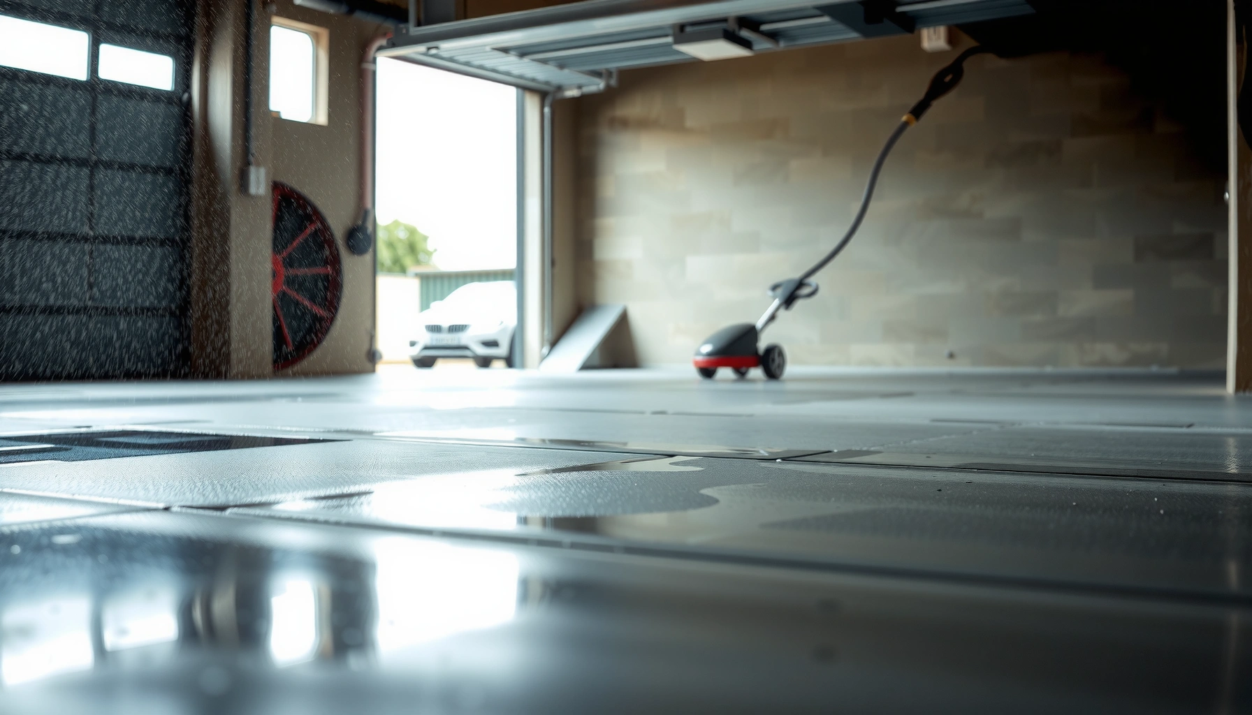 Step-by-step guide to deep cleaning garage floors with tools and techniques.