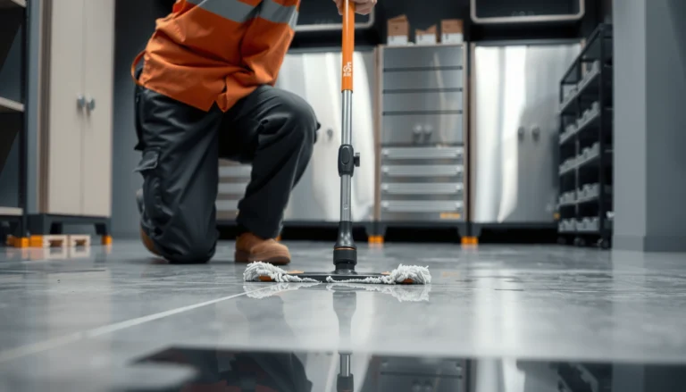 Step-by-step guide on how to deep clean commercial floors effectively.