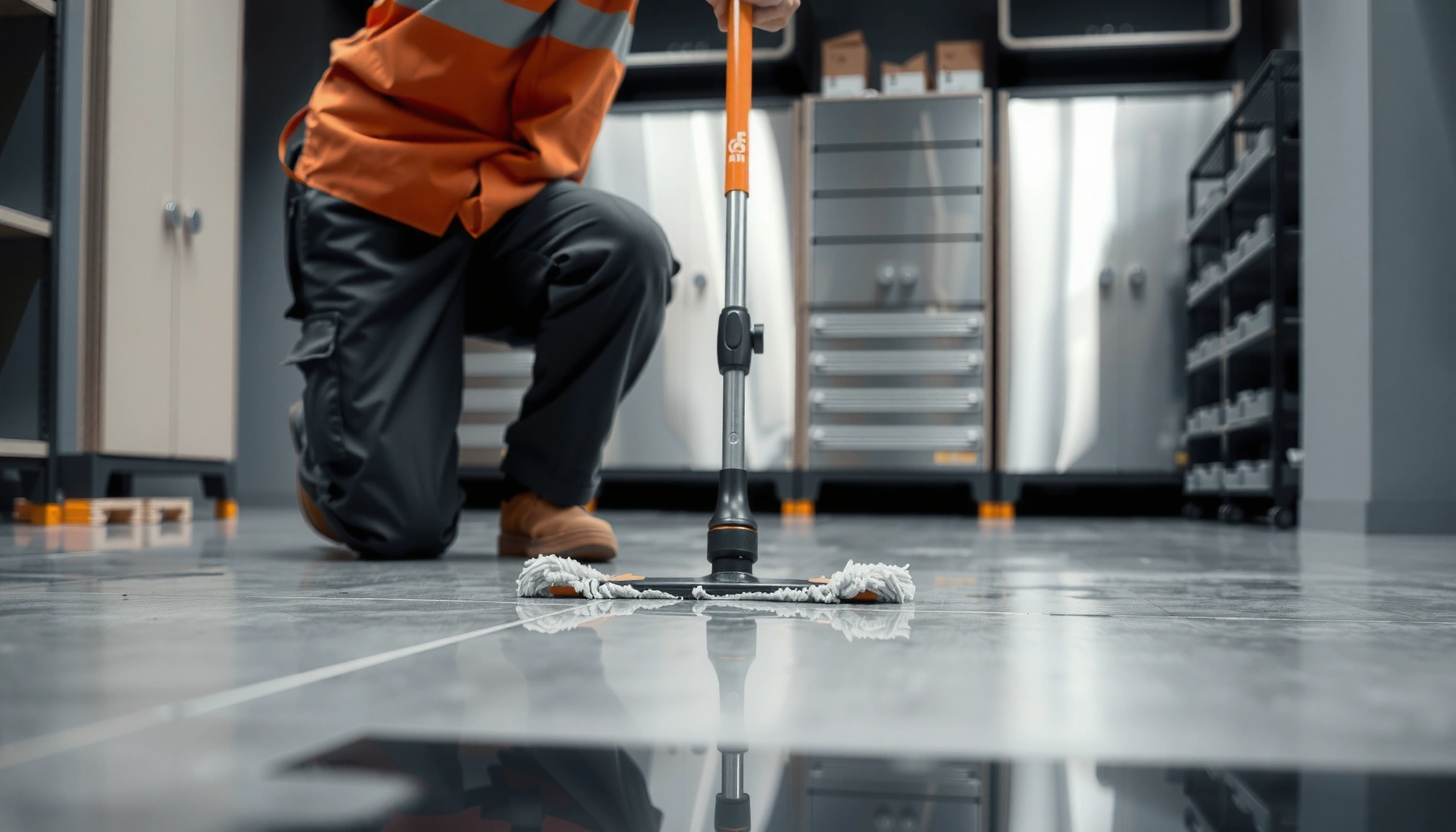 Step-by-step guide on how to deep clean commercial floors effectively.