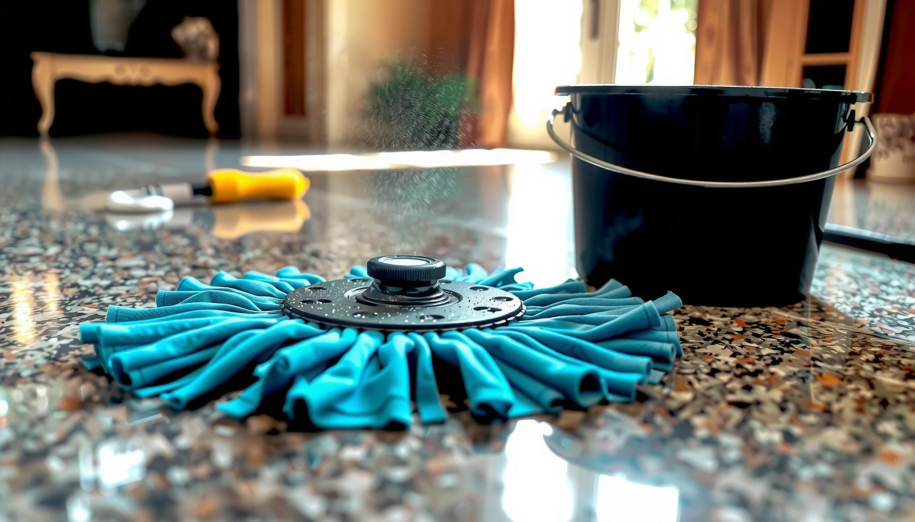 Step-by-step guide on how to deep clean granite floors effectively.