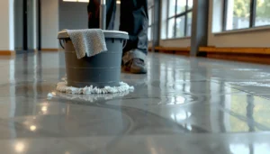 Step-by-step guide to deep cleaning polished concrete floors without damaging the finish.