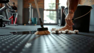 Step-by-step guide on how to deep clean rubber floors for optimal maintenance and appearance.