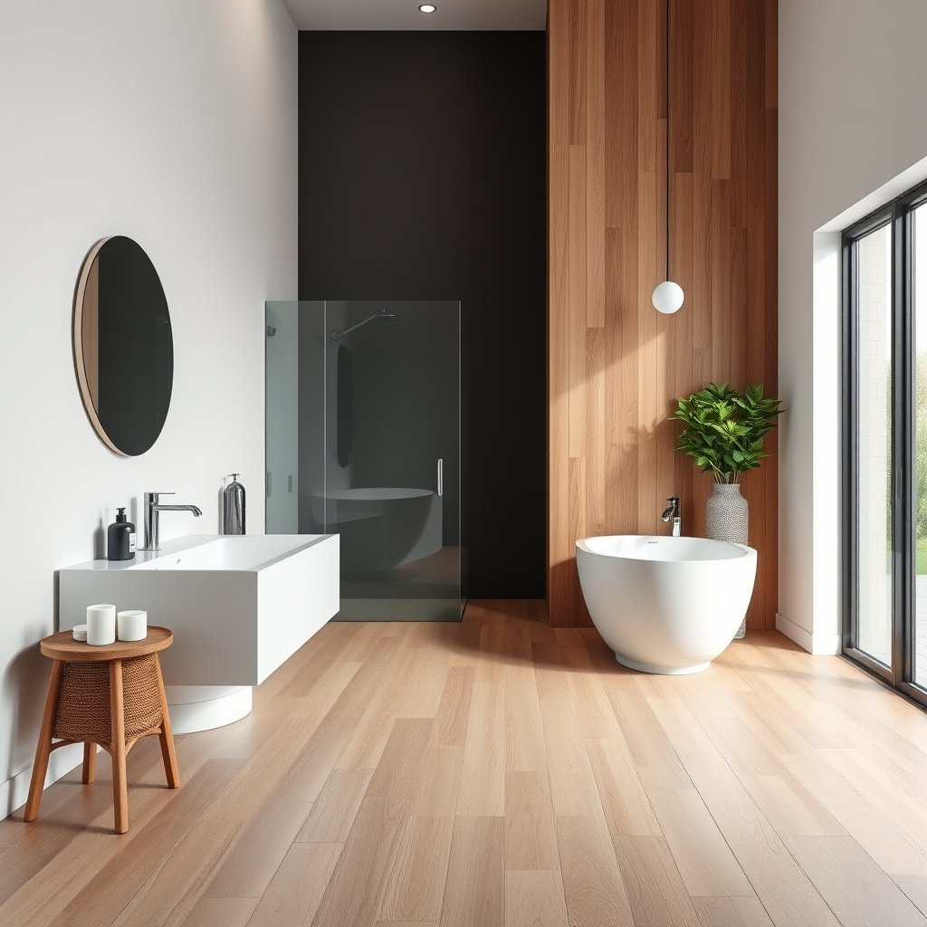 Checking suitability of engineered wood floors for bathroom use