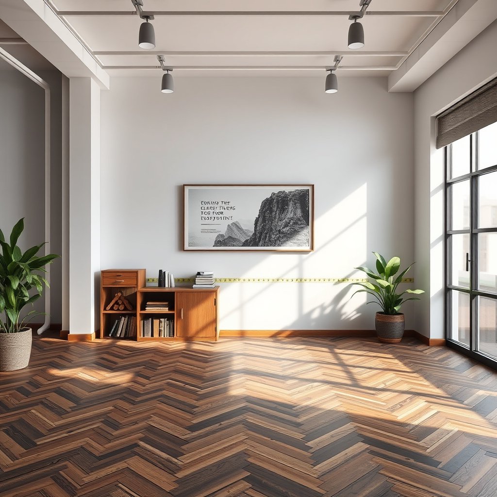 Key measurements needed before calculating material for chevron floors.