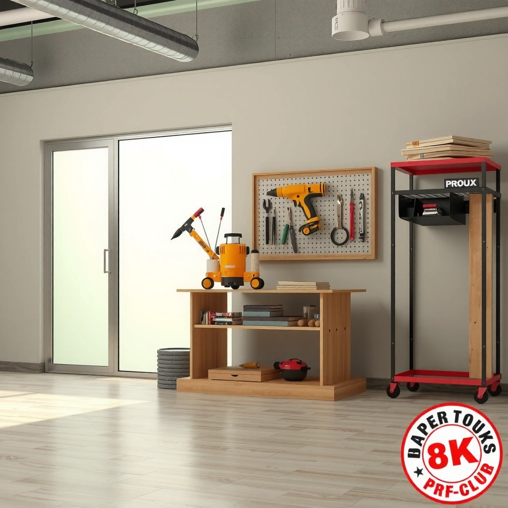 A collection of tools and materials needed for cutting polyaspartic floors, including saws and protective gear.