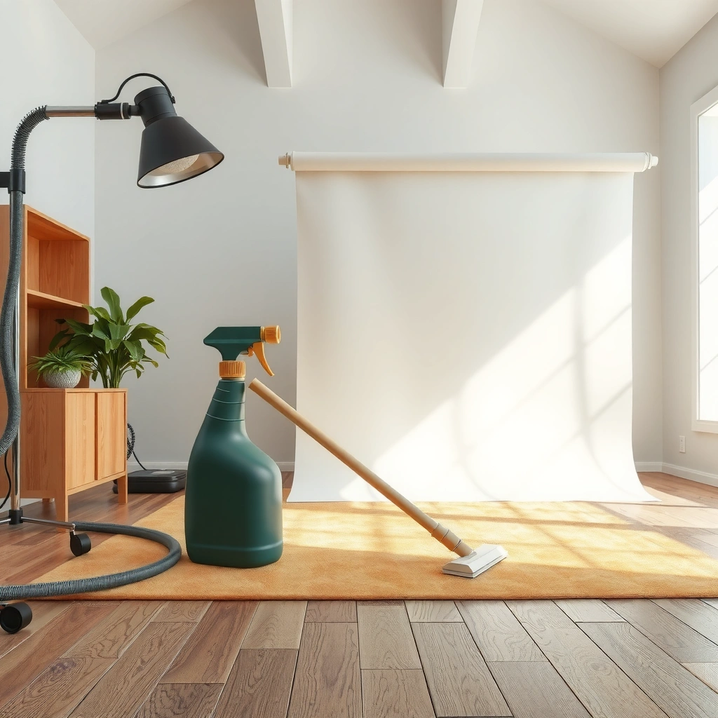 Tools and supplies needed for removing stains from laminate floors