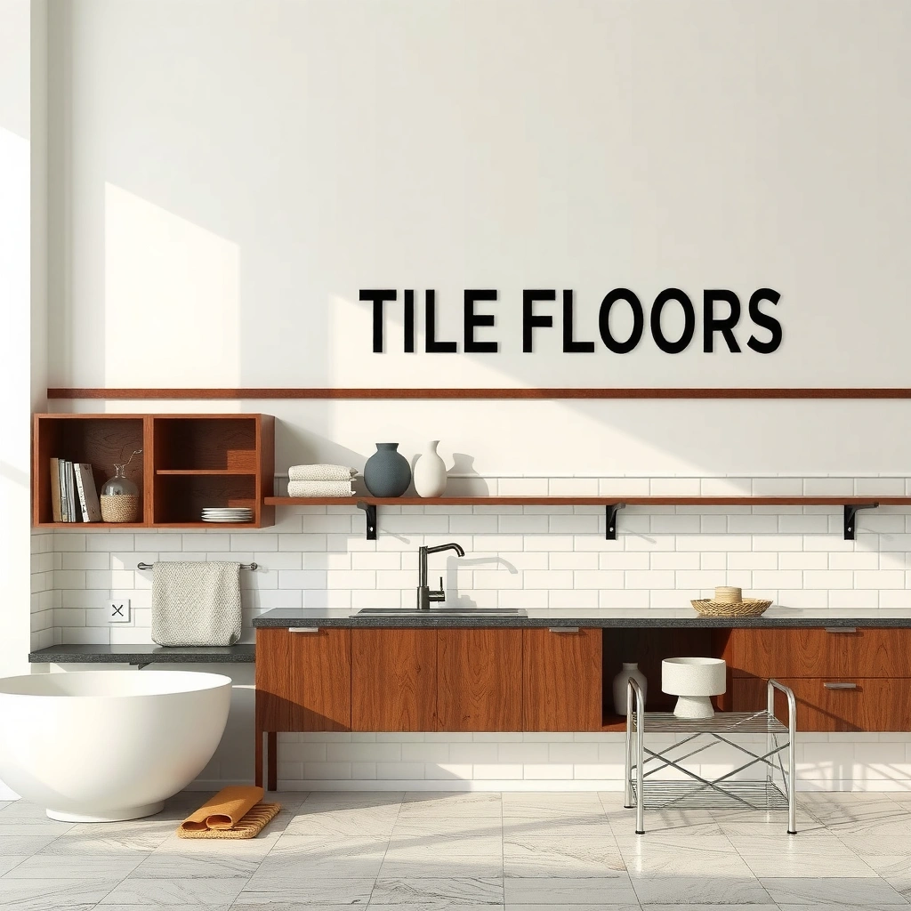 Tools and materials needed for tile floor removal, including pry bars and safety gear.