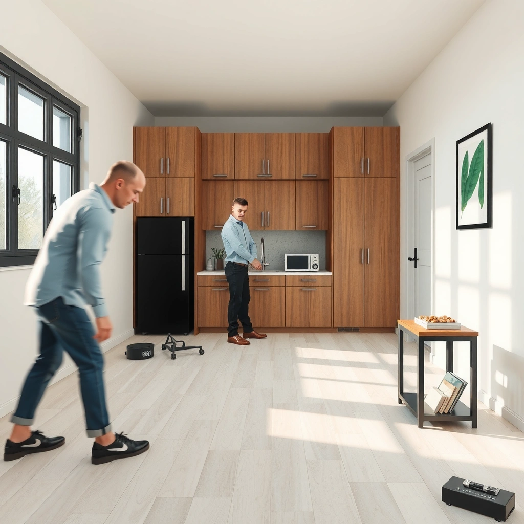 A collection of essential tools and materials for trimming vinyl floors without splitting.