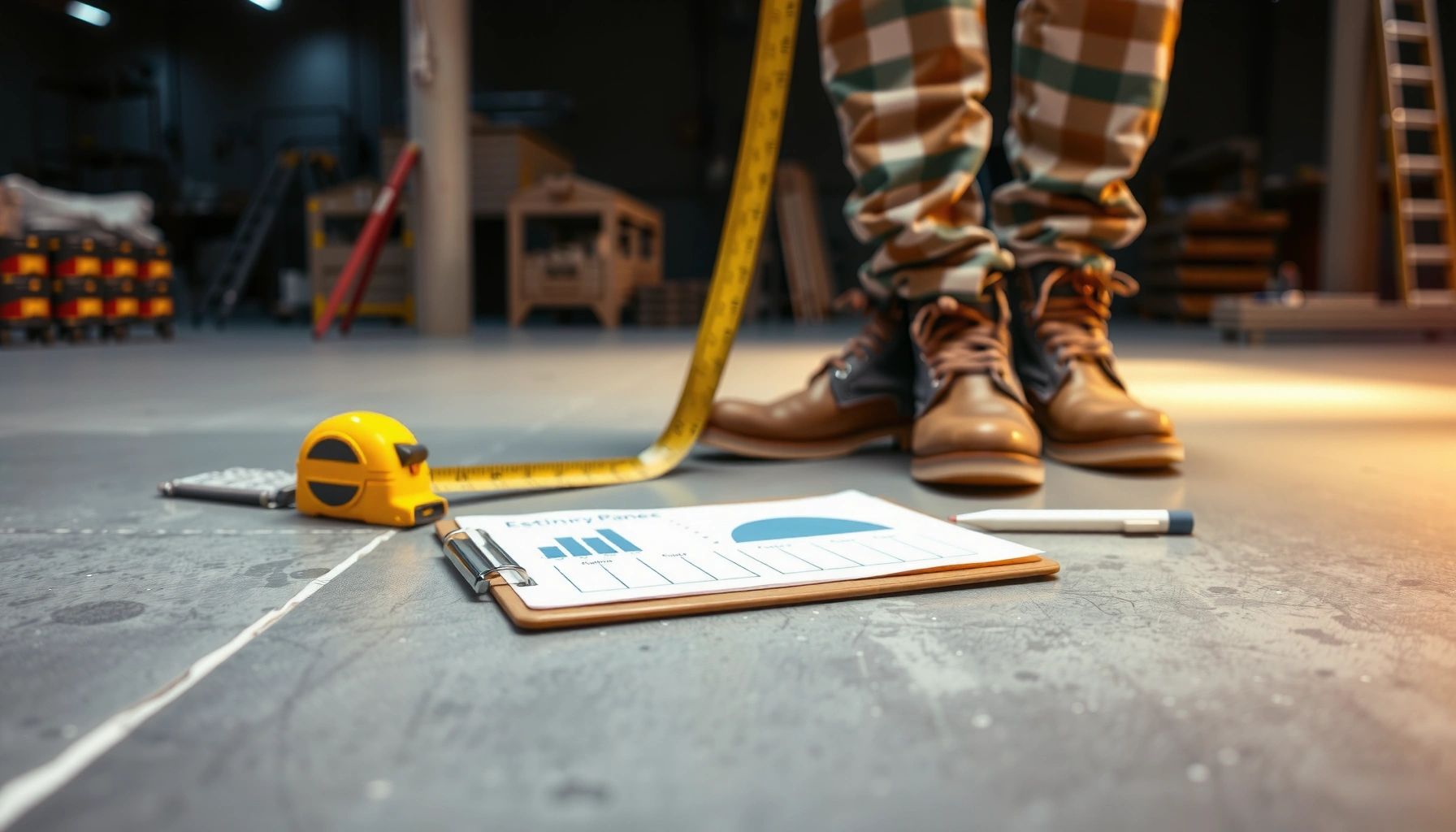 Step-by-step guide to estimating the cost of concrete floors for home improvement projects.