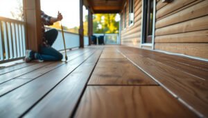 A guide to estimating the cost of engineered wood floors for porches, showcasing materials and pricing.