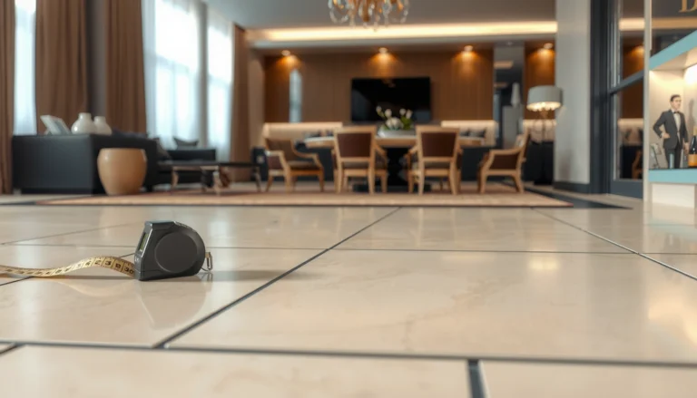 A calculator and travertine tiles illustrating how to estimate the cost of travertine floors.
