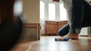 Step-by-step guide to fixing squeaks in tile floors with tools and techniques.