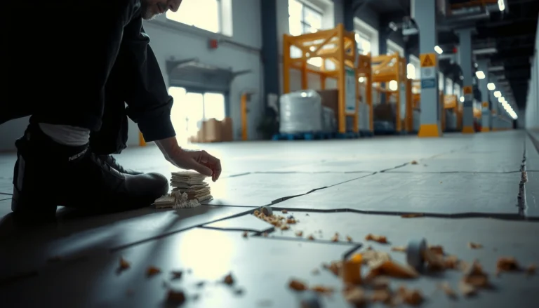 Step-by-step guide on fixing buckling in commercial floors with tools and techniques.