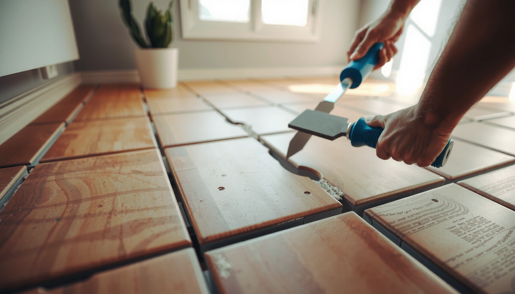 Steps to fix buckling in mosaic tile floors with practical solutions and tools.