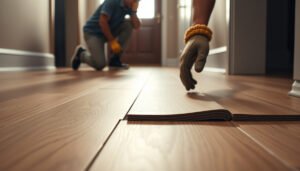 Steps to fix buckling in wood-look tile floors for a smooth finish.