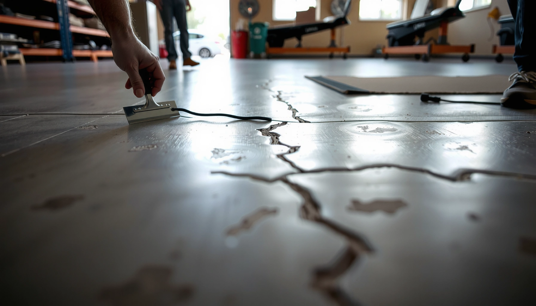 Step-by-step guide on repairing cracks in polished concrete floors
