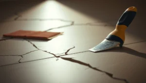 Step-by-step guide on repairing cracks in rubber floors with simple tools and techniques.