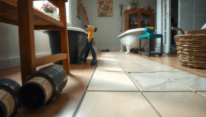 Step-by-step guide on how to fix dents in tile floors with tools and materials