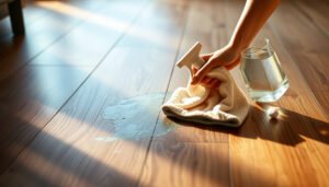 Steps to fix discoloration on wood-look tile floors for a fresh appearance.