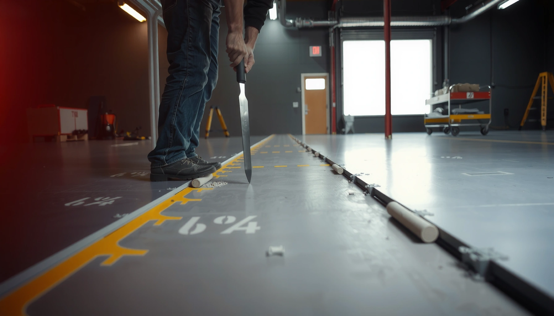 Step-by-step guide on fixing lifting issues in polyaspartic floors.