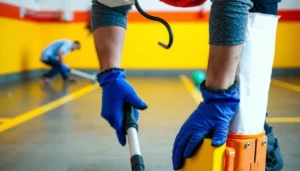 Step-by-step guide to fixing peeling on polished concrete floors with tools and techniques.