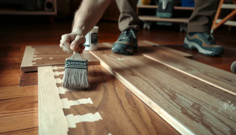 Step-by-step guide on repairing peeling hardwood floors with tools and techniques.