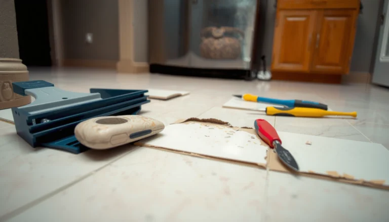 Step-by-step guide on fixing peeling tile floors, highlighting causes and solutions.