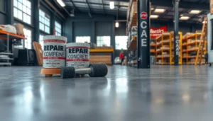 Step-by-step guide to fixing scratches on polished concrete floors with tools and materials.