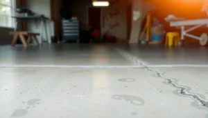Repairing scratches on a garage floor with simple options and tools for effective results.