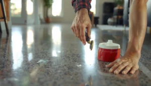 Step-by-step guide to repairing scratches on granite floors with effective techniques and tools.