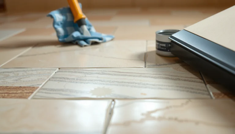 Step-by-step guide to repairing scratches on travertine floors with tools and techniques.
