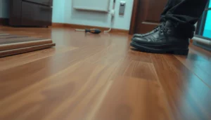 Step-by-step guide on fixing squeaks in commercial floors with tools and techniques.