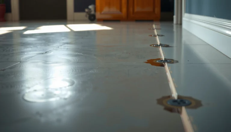 Step-by-step guide on fixing water damage on polished concrete floors.
