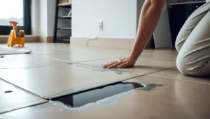 Step-by-step guide to fixing water damage on concrete floors with tools and techniques.