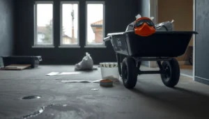 Safe and legal options for disposing of garage floors and materials.