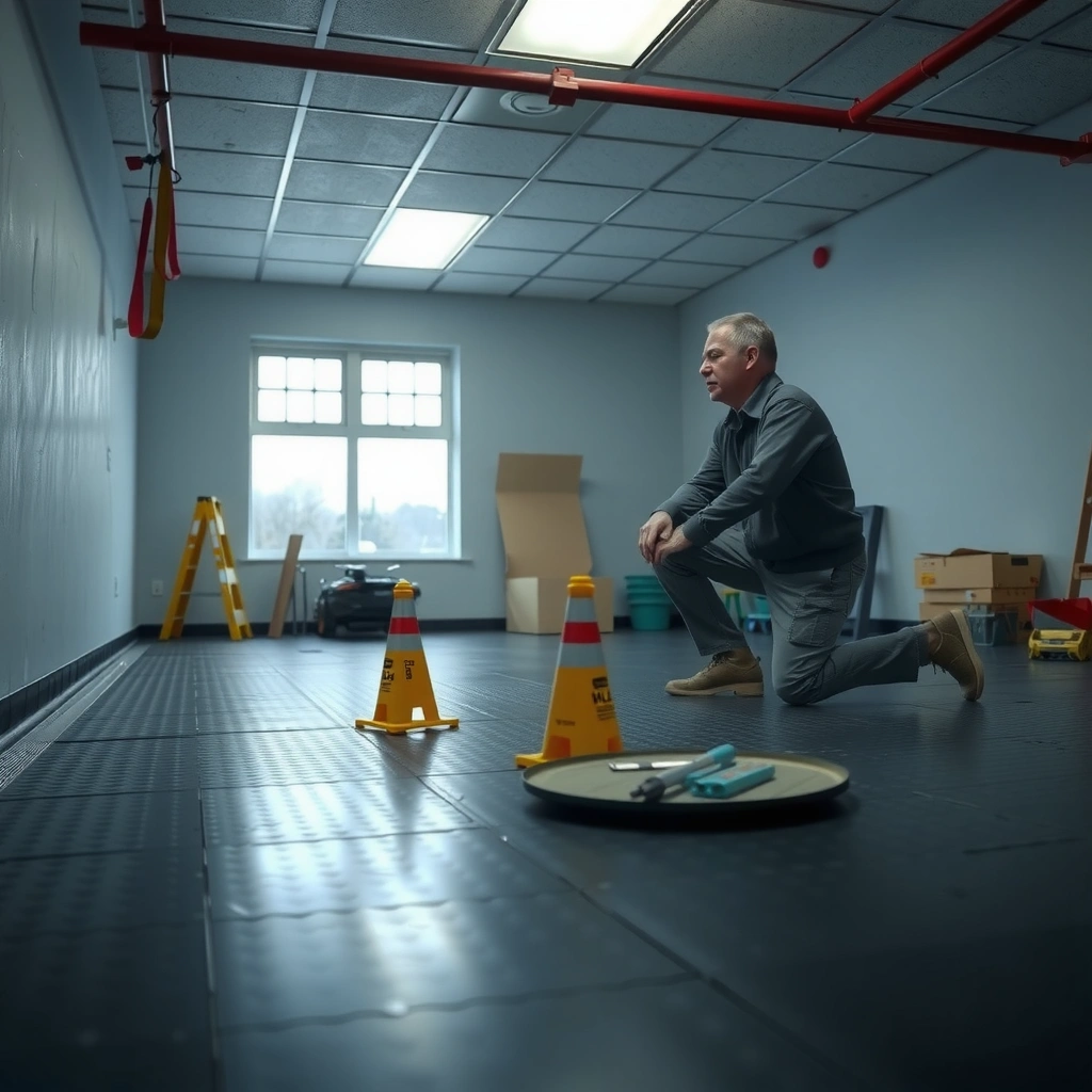 Tools and materials needed for installing thresholds for rubber floors