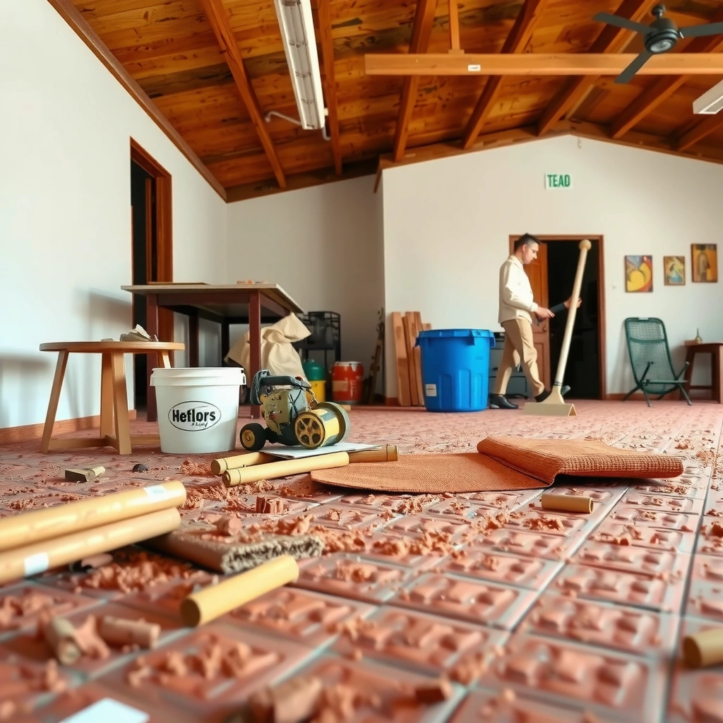 Gathering materials and checking local rules for safe disposal of terracotta floors.