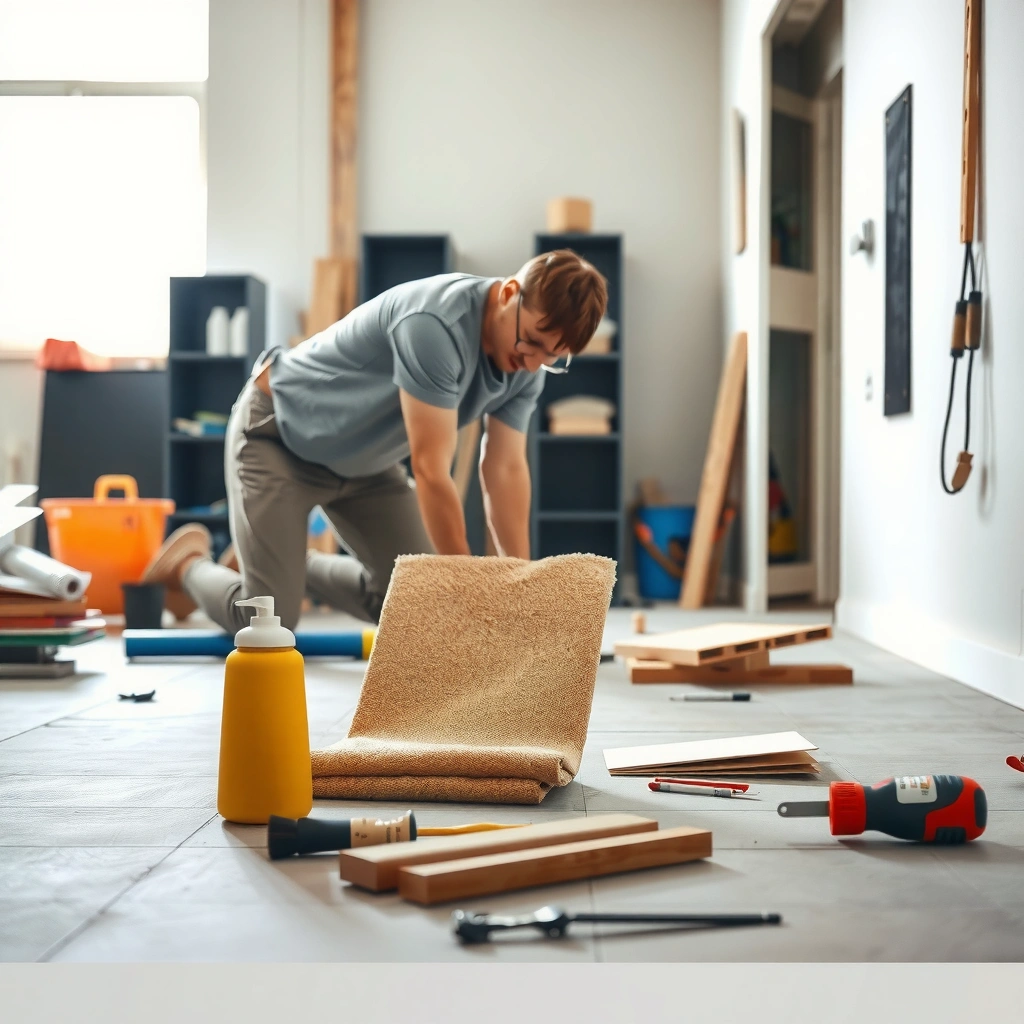 Materials and tools needed for installing polyaspartic floors, including safety gear and application equipment.