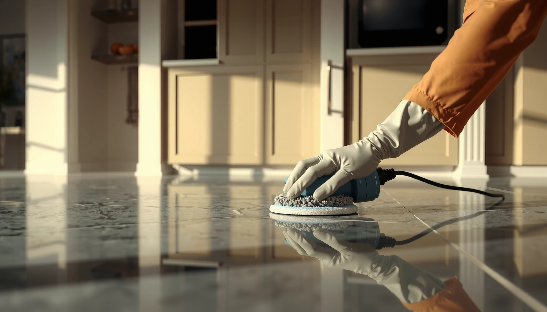 Step-by-step guide on restoring granite floors with tools and techniques for effective renewal.