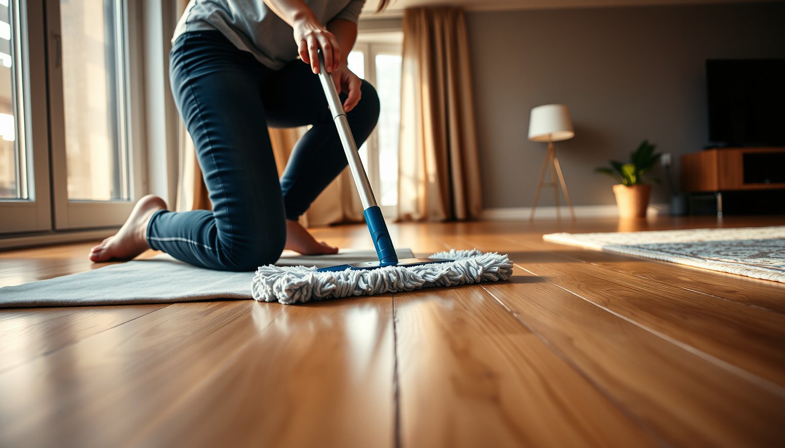 Tips for maintaining hardwood floors in an apartment for long-lasting beauty and durability.