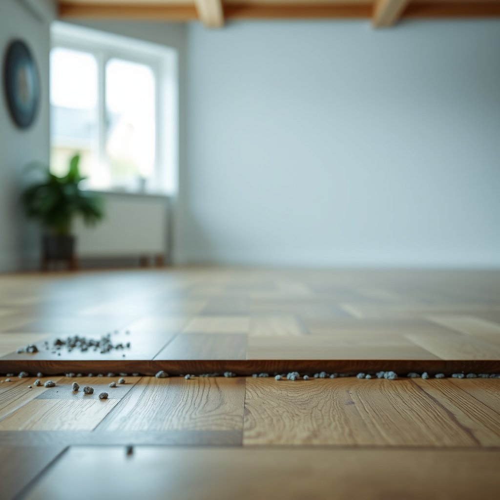 Image showing methods to control humidity and ventilation under parquet floors to prevent mold.