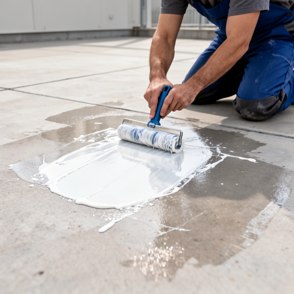 Image showing different types of adhesives and outdoor floor materials for identification