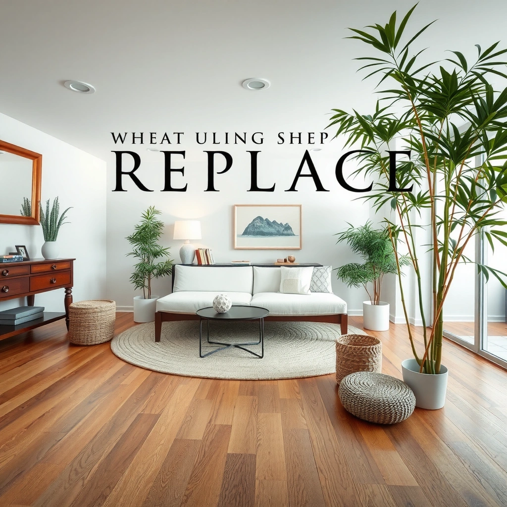 Different types of bamboo flooring and installation methods for replacement.