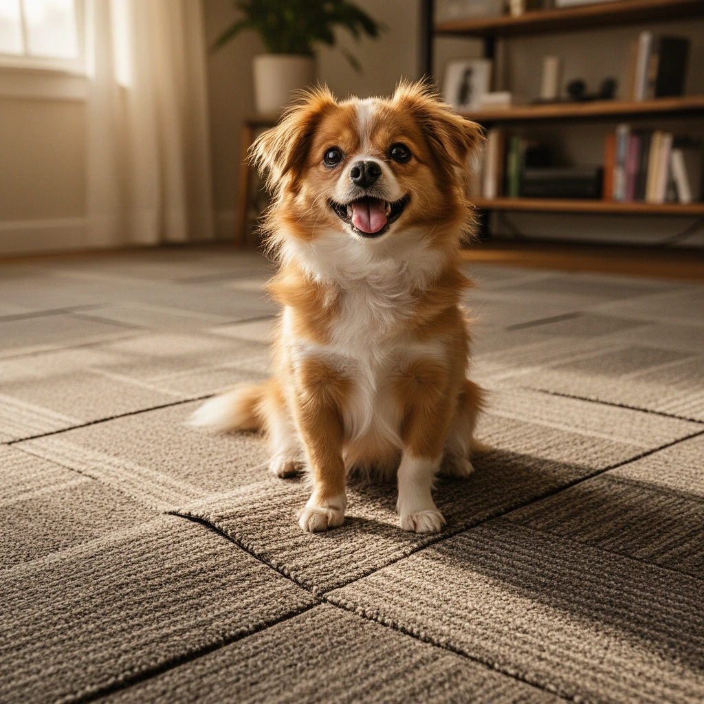 Identifying causes of buckling in carpet tiles, focusing on moisture, subfloor flatness, and installation problems.