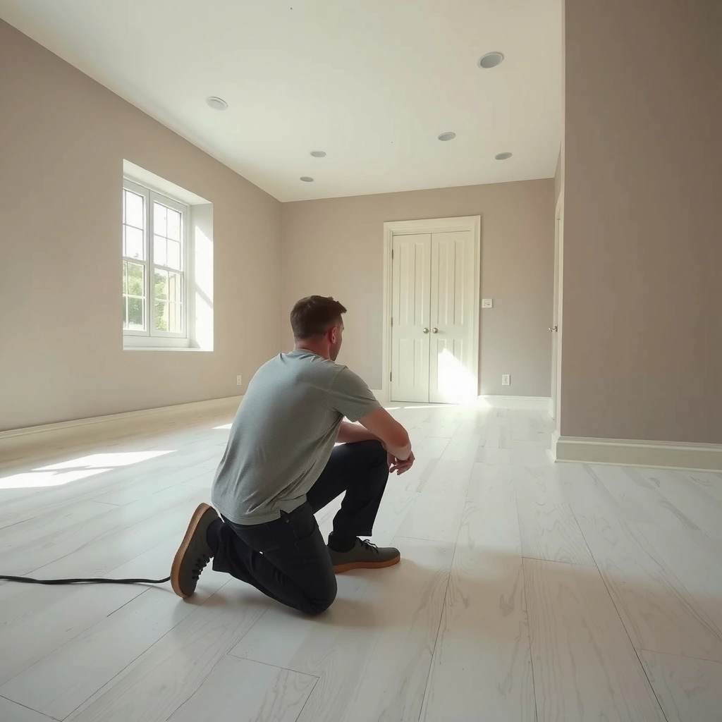 Image showing different types of damage on sheet vinyl floors for repair identification